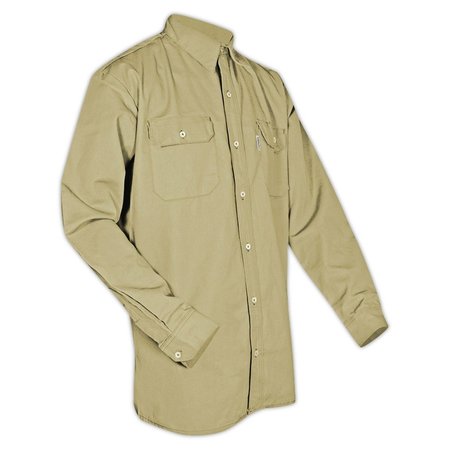 MAGID DualHazard 70 oz FR 8812 Khaki Work Shirt SBK70DHL